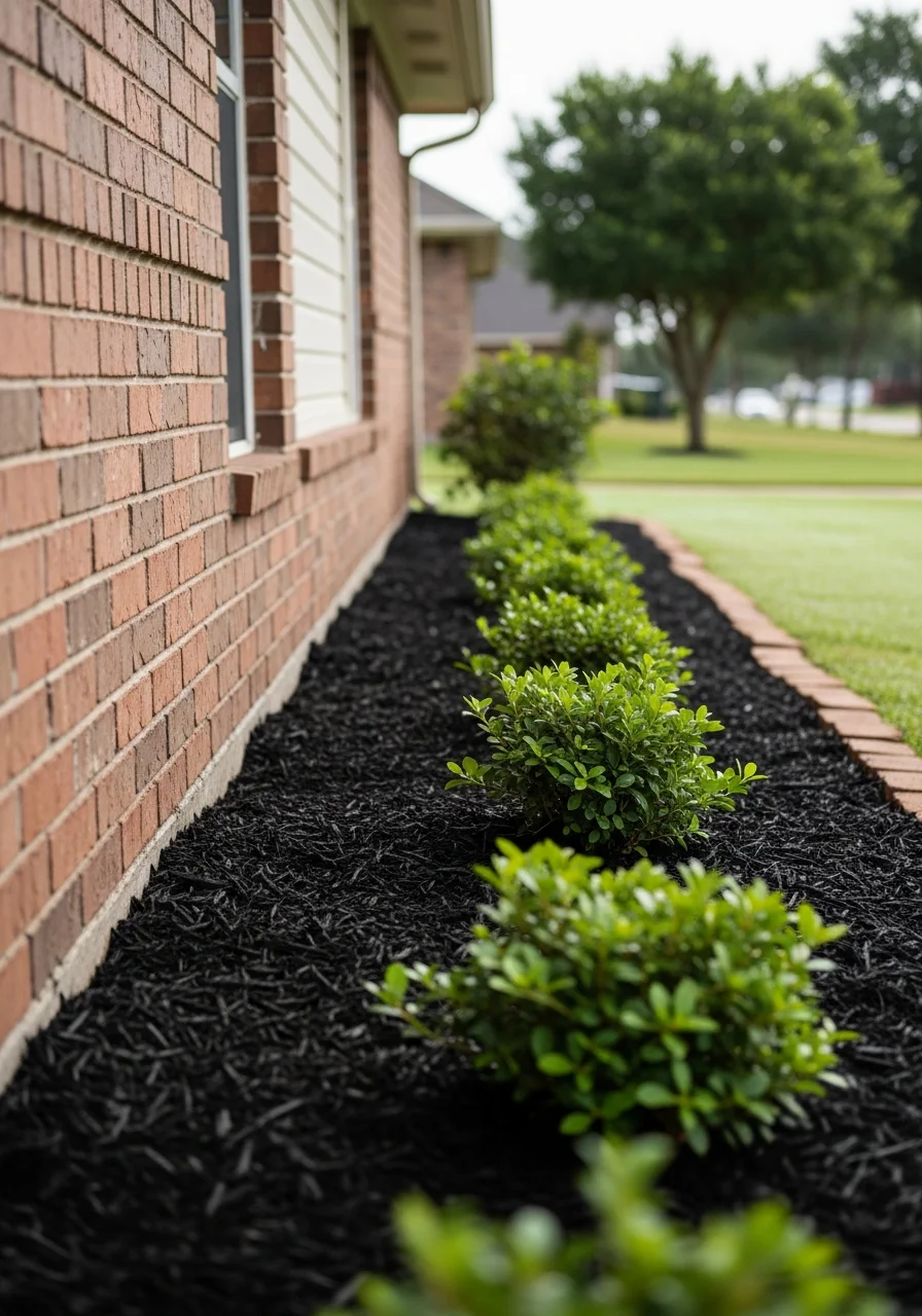 Close-up of professional service work completed on a Mont Belvieu residential property.